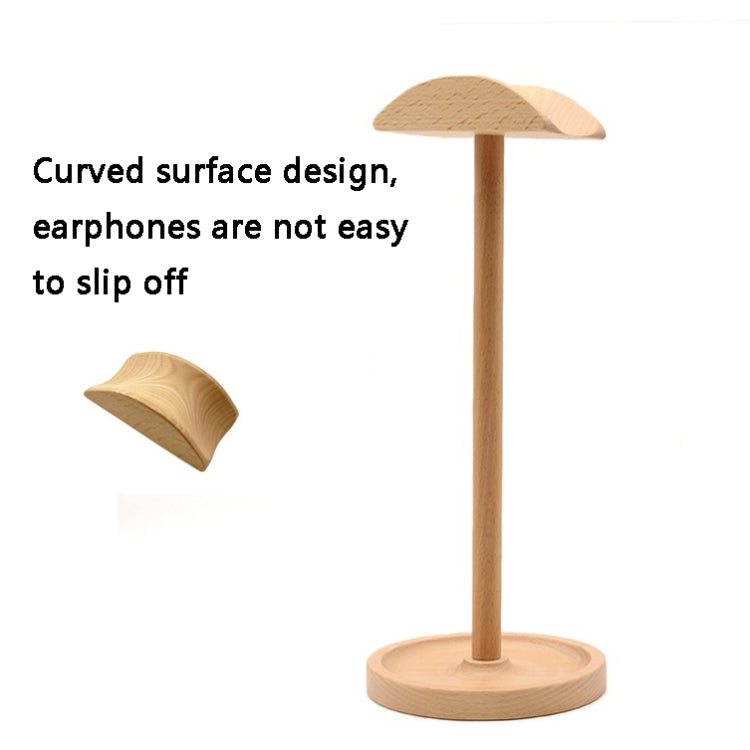 AM-EJZJ001 Desktop Solid Wood Headset Display Stand, Style: B - Apple Accessories by buy2fix | Online Shopping UK | buy2fix