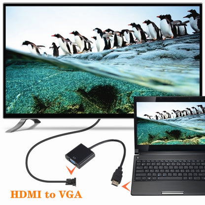 ZHQ007 HD 1080P HDMI to VGA Converter(White) -  by buy2fix | Online Shopping UK | buy2fix