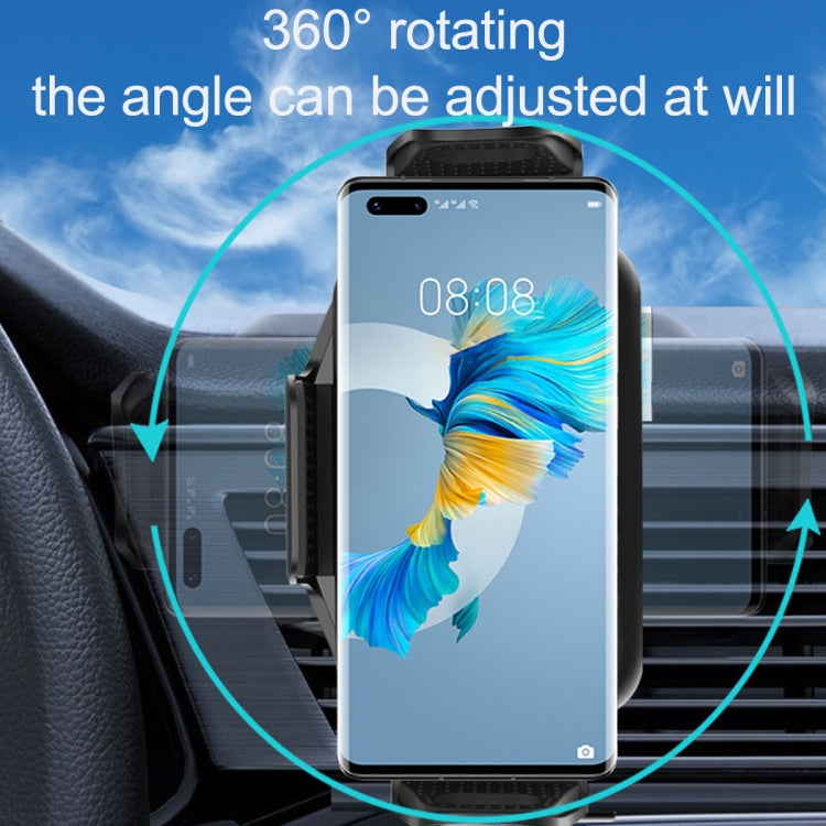 S15 15W QI Magnetic Car Wireless Charging Holder For Folding Screen Phone(Black) - In Car by buy2fix | Online Shopping UK | buy2fix