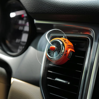 Car Air Conditioner Air Outlet Aromatherapy Small Fan(Orange) - In Car by buy2fix | Online Shopping UK | buy2fix