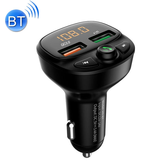 HY-87 Car Bluetooth MP3 Dual USB Car Charger, Style: Fast Charge Version - In Car by buy2fix | Online Shopping UK | buy2fix