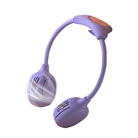 D77 Outdoor Sports Silent Hanging Neck Fan(Purple) - Consumer Electronics by buy2fix | Online Shopping UK | buy2fix