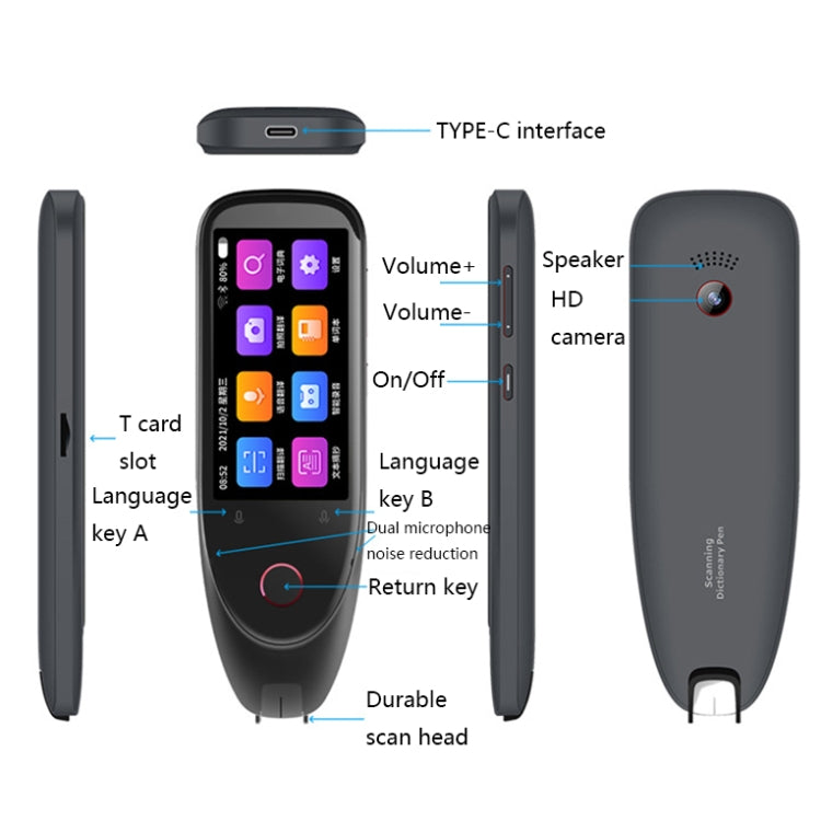 S50 Smart Text Scanning Translation Pen(Black) - Consumer Electronics by buy2fix | Online Shopping UK | buy2fix