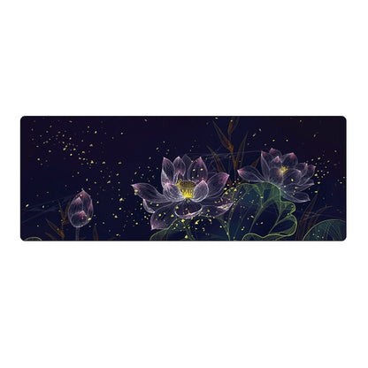 300x800x3mm Locked Large Desk Mouse Pad(2 Lotus) - Mouse Pads by buy2fix | Online Shopping UK | buy2fix