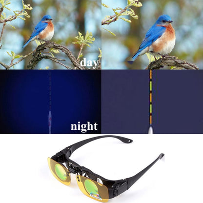 8x Fishing Binoculars Zoomable Telescope Glasses ,Style: Telescope+Gray Clip - Binoculars by buy2fix | Online Shopping UK | buy2fix