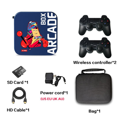 Arcade Box 256G Wireless Video Game Machine Box 4K HD Display For PS1/PSP/N64/DC, EU Plug - Pocket Console by buy2fix | Online Shopping UK | buy2fix