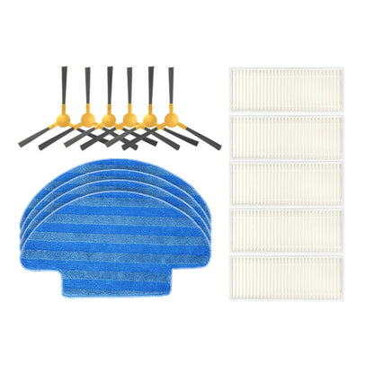 2 Pairs Side Brushes Accessories For Conga 950 Haier TAB-T550WSC TAB-T560H - Consumer Electronics by buy2fix | Online Shopping UK | buy2fix
