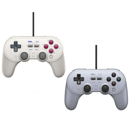 8Bitdo Pro 2 Wired Gamepad For Switch(White) - Gamepads by 8Bitdo | Online Shopping UK | buy2fix