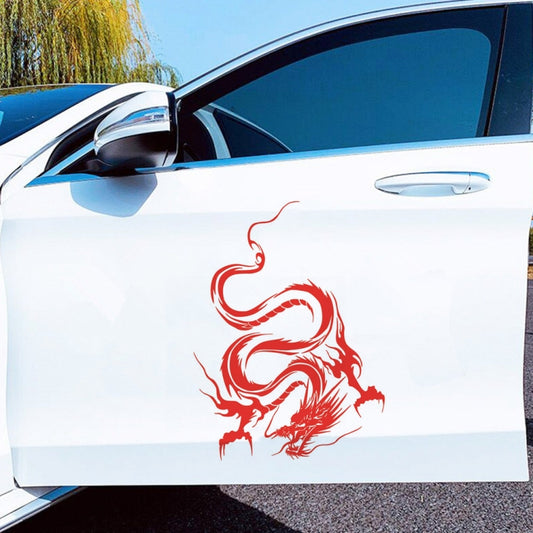 D-131 Dragon Totem Dragon Car Cover Sticker Modified Roof Scratch Sticker(Red) - In Car by buy2fix | Online Shopping UK | buy2fix