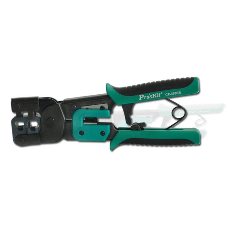 ProsKit Dual-purpose 6/8P Iron Handle Network Ratchet Crimping Plier(CP-376ER) - Lan Cable and Tools by ProsKit | Online Shopping UK | buy2fix