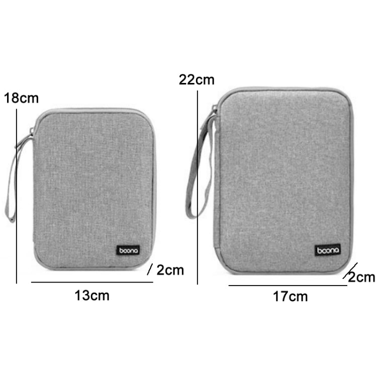 Baona Smart Watch Strap Data Cable Portable Storage Bag For Apple Watch, Specification: Small (Gray) - Others by buy2fix | Online Shopping UK | buy2fix