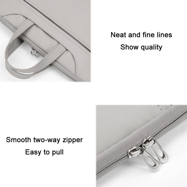 Baona BN-Q006 PU Leather Full Opening Laptop Handbag For 13/13.3 inches(Mint Green+Power Bag) - 13.3 inch by Baona | Online Shopping UK | buy2fix