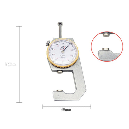 CHIXI Handheld Thickness Gauge Paper Thickness Gauge, Specification: Mid-range 0-20mm Flat Head - Consumer Electronics by buy2fix | Online Shopping UK | buy2fix