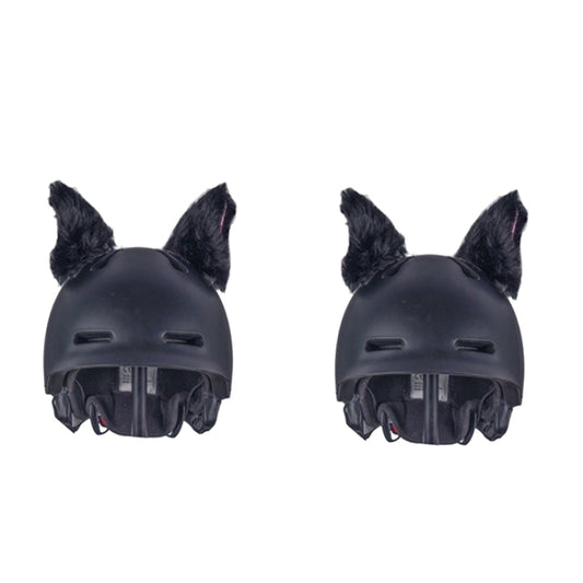 4PCS Motorcycle Plush Ear Helmet Decoration(Black) - In Car by buy2fix | Online Shopping UK | buy2fix