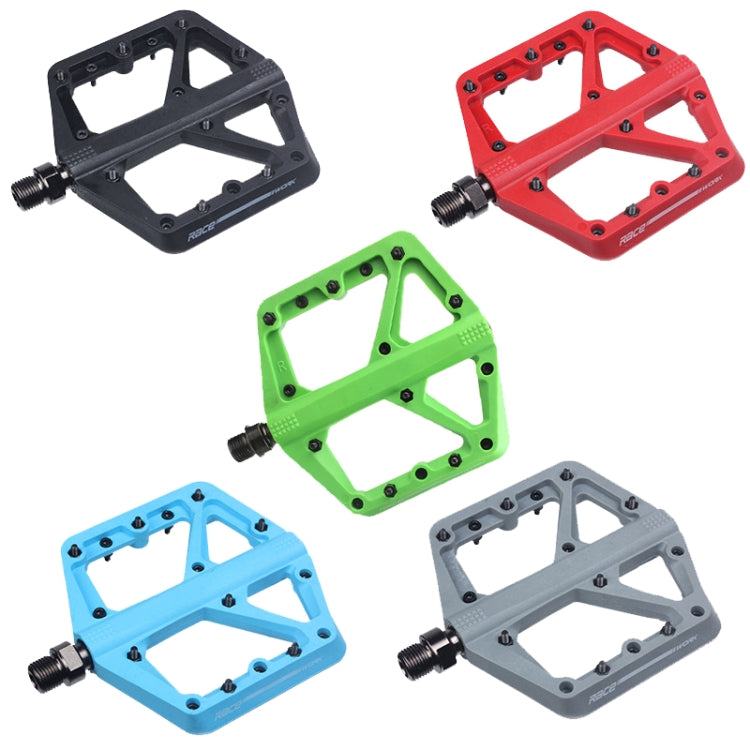 RACEWORK RK66 Mountain Bike Nylon Fiber Pedals(Grey) - Outdoor & Sports by RACEWORK | Online Shopping UK | buy2fix