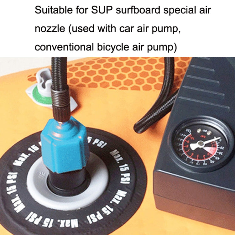 SUP Paddle Kayak Surfboard Valve Adapter Car Pump Conversion Head(Blue) - In Car by buy2fix | Online Shopping UK | buy2fix