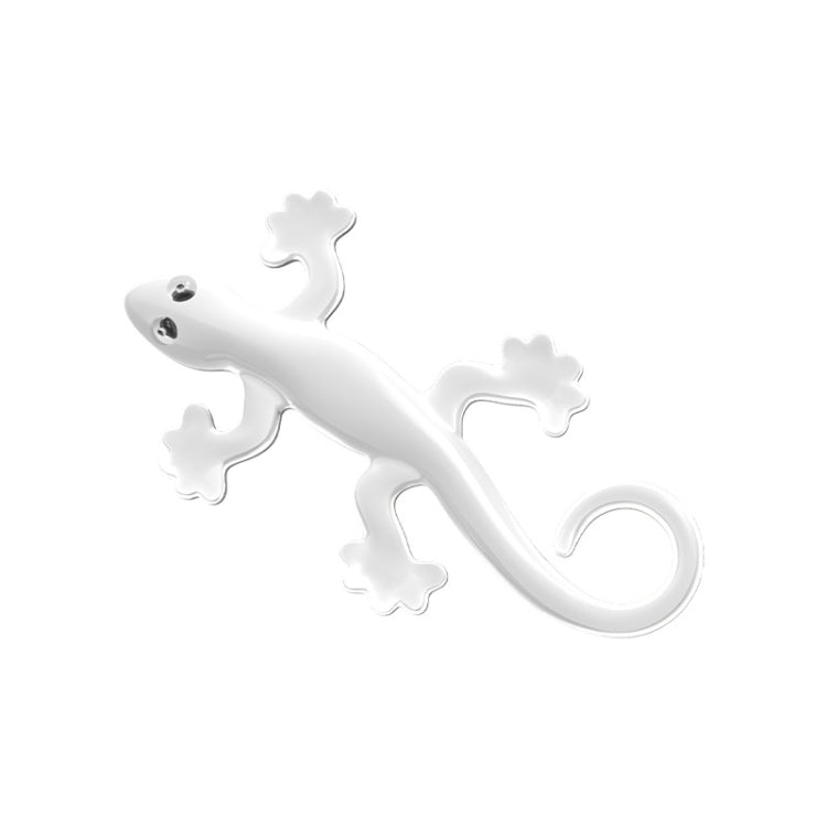 Anti-static Gecko 3D Stereo Car Sticker Decorative Stickers(White) - In Car by buy2fix | Online Shopping UK | buy2fix