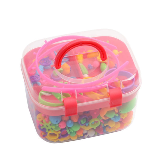 About 550pcs/box Beads Children Educational Toys DIY Handmade Beads(Boxed Red) - DIY Developmental Toys by buy2fix | Online Shopping UK | buy2fix