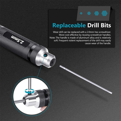 BRDRC 4 In 1 Drone Repair And Disassembly Tool Inner Hexagonal T6/T9 Screwdriver(Black) - Tools by BRDRC | Online Shopping UK | buy2fix