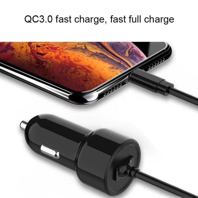 IBD321-Q3 Universal Fireproof Mobile Phone Car Charger, Model: QC3.0+2.4A - In Car by buy2fix | Online Shopping UK | buy2fix