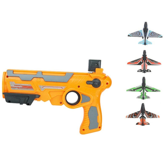 BY-0212 Foam Plane Hand Throw Catapult Aircraft Launcher Glider Model, Color: Yellow + 4 x Planes - Fly Toys by buy2fix | Online Shopping UK | buy2fix