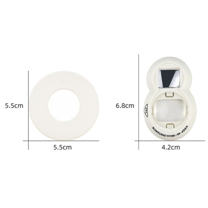 Mini Digital Camera Lens Selfie Mirror + Auxiliary Circle Set for FUJIFILM Instax Mini7+(White) - Camera Accessories by buy2fix | Online Shopping UK | buy2fix