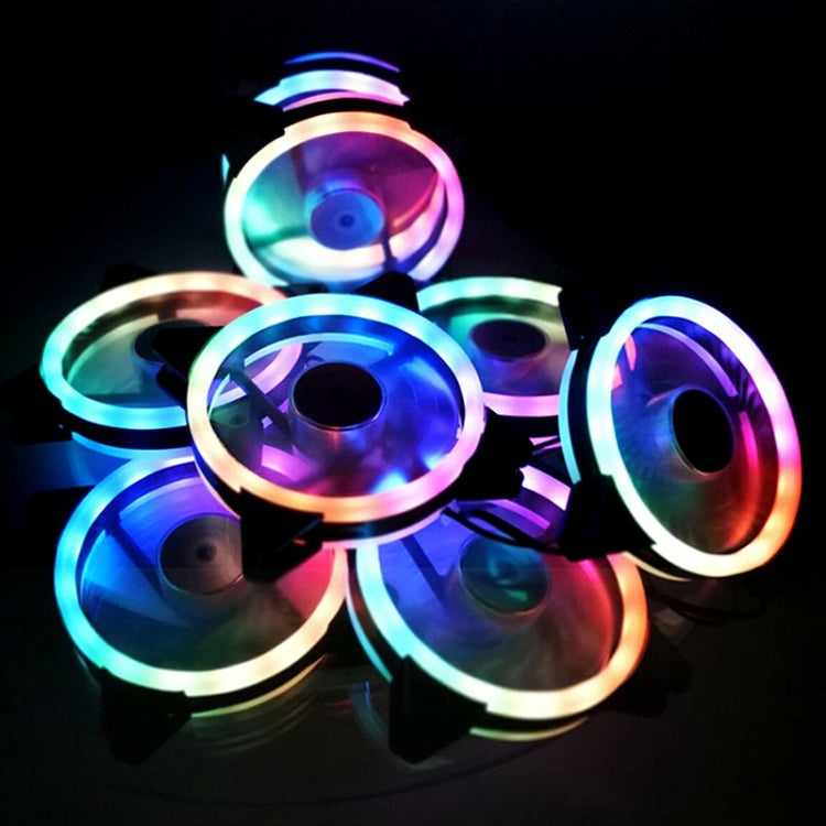 Computer CPU RGB luminous Radiator 3 Fans+Remote Control - Computer & Networking by buy2fix | Online Shopping UK | buy2fix