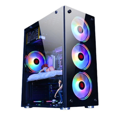 Computer CPU RGB luminous Radiator 6 Fans+Remote Control - Computer & Networking by buy2fix | Online Shopping UK | buy2fix