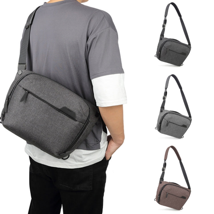 Portable Waterproof Photography SLR Camera Messenger Bag, Color: 6L Dark Gray - Camera Accessories by buy2fix | Online Shopping UK | buy2fix