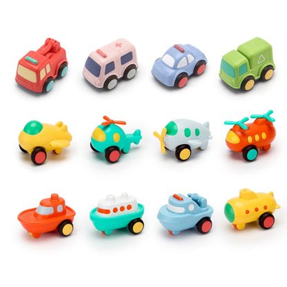 Children Cartoon Fell-Resistant Mini Inertial Pull Back Toy Car(Transport Aircraft) - Model Toys by buy2fix | Online Shopping UK | buy2fix