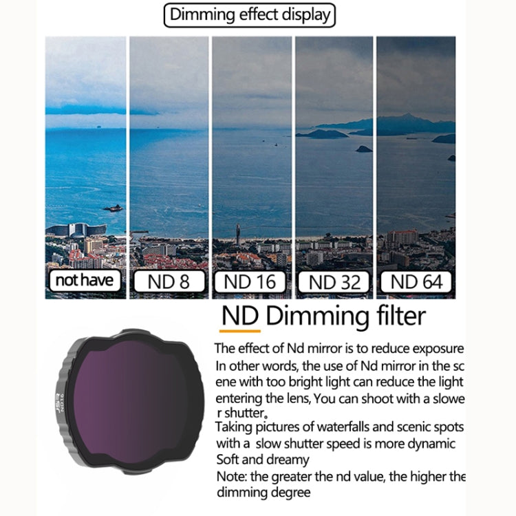 JSR  Adjustable Filter For DJI Avata,Style: ND64 - DJI & GoPro Accessories by buy2fix | Online Shopping UK | buy2fix