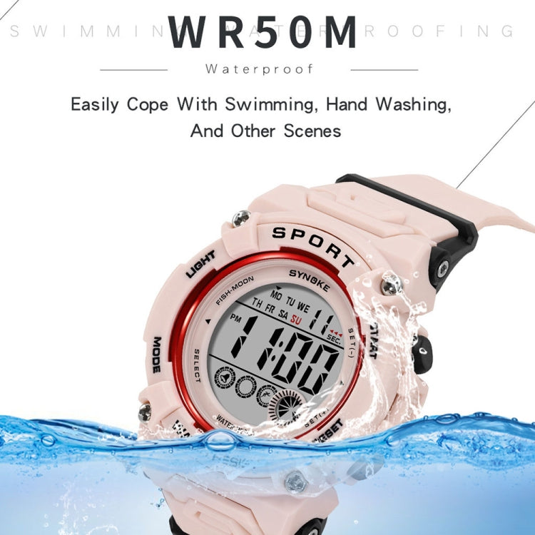 SYNOKE 9810 Multifunctional Luminous Waterproof Student Sports Watch(Lake Green) - Sport Watches by SYNOKE | Online Shopping UK | buy2fix