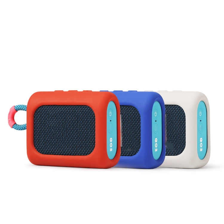 For JBL GO3 Dust-proof Silicone Case Anti-fall Speaker Case(Blue) - Protective Case by buy2fix | Online Shopping UK | buy2fix