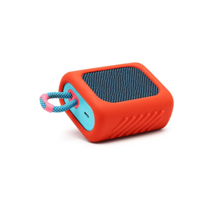 For JBL GO3 Dust-proof Silicone Case Anti-fall Speaker Case(Blue) - Protective Case by buy2fix | Online Shopping UK | buy2fix