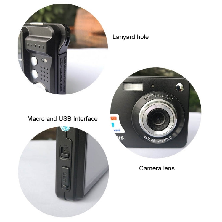 18 Million Pixel Entry-Level Digital Cameras Daily Recording Photos And Videos Macro Student Cameras(Silver) - Video Cameras by buy2fix | Online Shopping UK | buy2fix