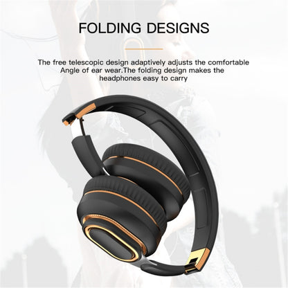 H7 Foldable Wireless Bluetooth Headset With Microphone Support TF Card, AUX(Brown-green) - Apple Accessories by buy2fix | Online Shopping UK | buy2fix