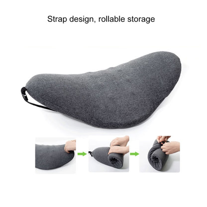 Memory Foam Lumbar Spine Cushion Pregnant Women Sleeping Lumbar Pillow(Light Gray Crescent) - Home & Garden by buy2fix | Online Shopping UK | buy2fix