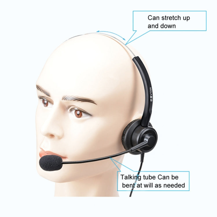 VT200 Single Ear Telephone Headset Operator Headset With Mic,Spec: USB Head with Tuning - Consumer Electronics by buy2fix | Online Shopping UK | buy2fix