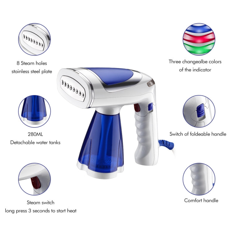 1600W  Handheld Folding Iron Mini Steam Iron, Color: White Single Gear(US Plug) - Home & Garden by buy2fix | Online Shopping UK | buy2fix