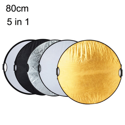 Selens  5 In 1 (Gold / Silver  / White / Black / Soft Light) Folding Reflector Board, Size: 80cm Round -  by Selens | Online Shopping UK | buy2fix