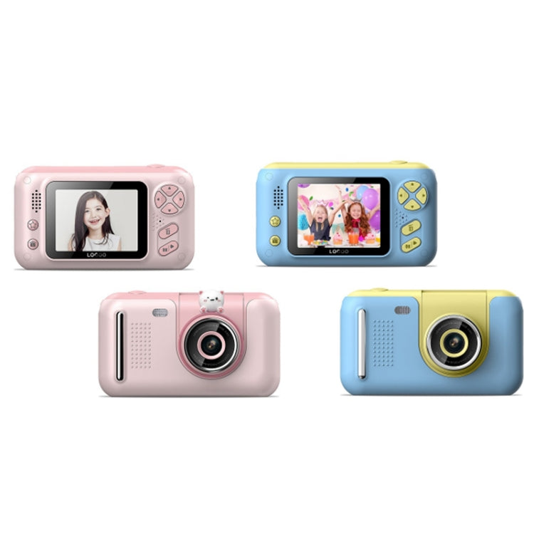 2.4 Inch Children HD Reversible Photo SLR Camera, Color: Pink + 8G Memory Card + Card Reader - Children Cameras by buy2fix | Online Shopping UK | buy2fix