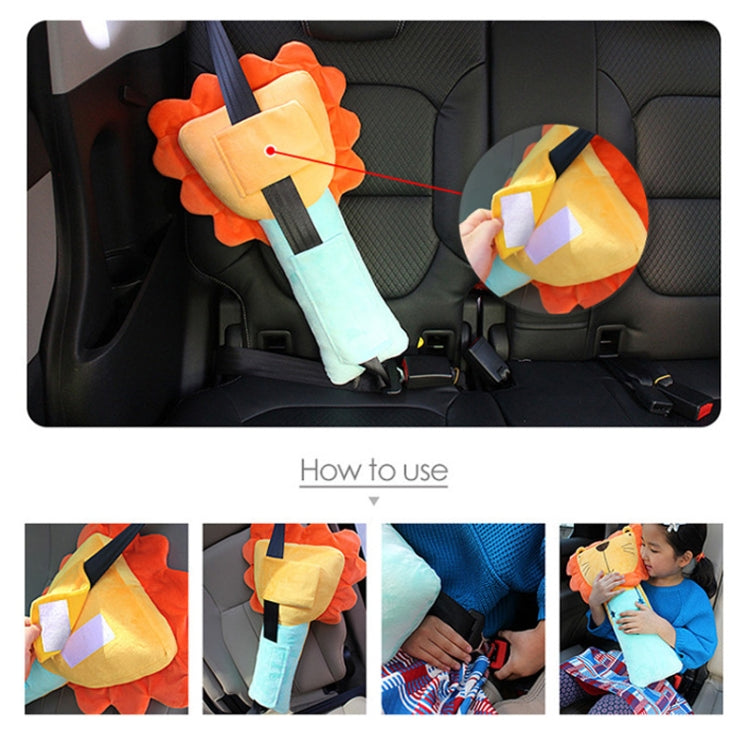 50cm Children Car Belt Cartoon Shoulder Protector Pillow(Pocket Cat) - In Car by buy2fix | Online Shopping UK | buy2fix