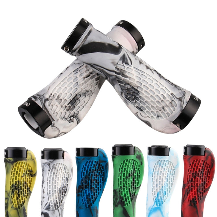 MZYRH 1pair Mountain Bike Bicycle Handlebar Grips Protective Covers(Black Blue) - Bicycle Grips by MZYRH | Online Shopping UK | buy2fix