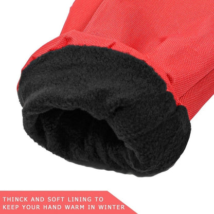 2pcs Winter Warm Car Snow Shoveling Gloves Deicing Snow Scraper(Black) - In Car by buy2fix | Online Shopping UK | buy2fix