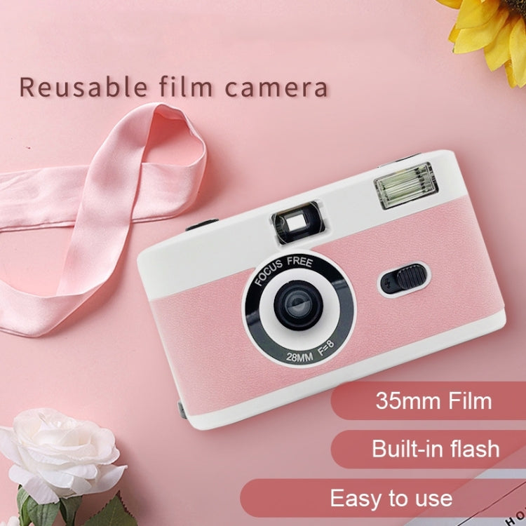 R2-FILM Retro Manual Reusable Film Camera for Children without Film(White+Purple) - Consumer Electronics by buy2fix | Online Shopping UK | buy2fix