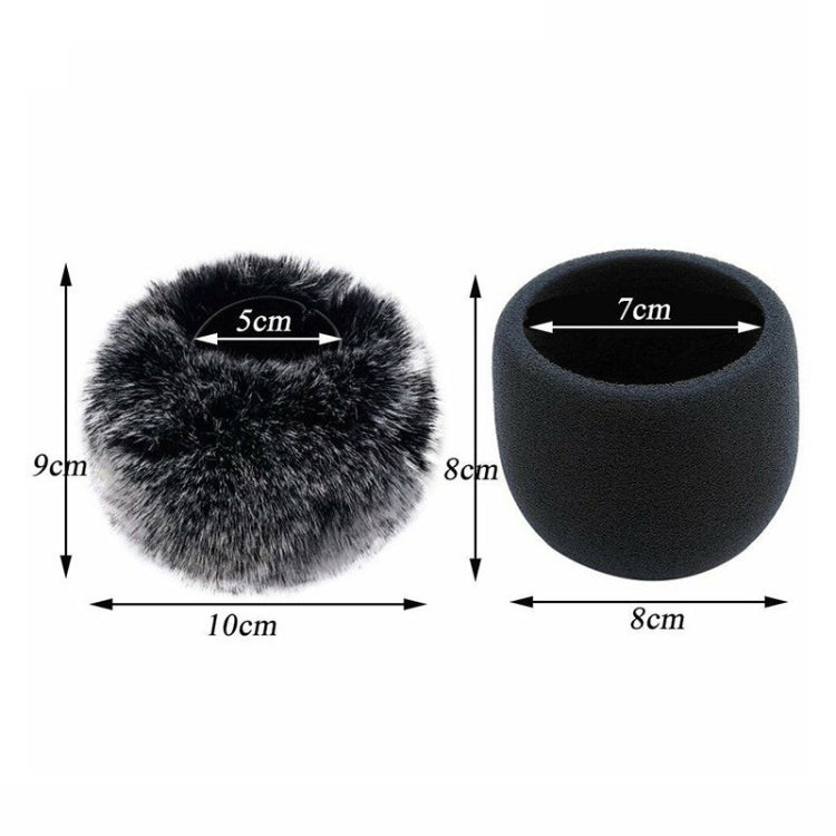 For Blue Yeti Pro Anti-Pop and Windproof Sponge/Fluffy Microphone Cover, Color: Black Hair - Consumer Electronics by buy2fix | Online Shopping UK | buy2fix