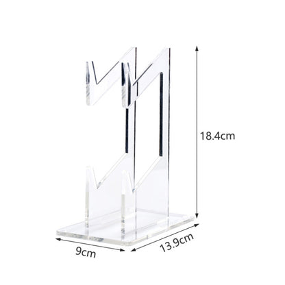 For PS4/ PS5/PS3 Acrylic Double Layer Game Handle Storage Bracket (Transparent) - Holder by buy2fix | Online Shopping UK | buy2fix