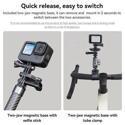 TELESIN Magnetic Action Camera Quick Release Bracket Mount,Spec: Extended Suit - DJI & GoPro Accessories by TELESIN | Online Shopping UK | buy2fix