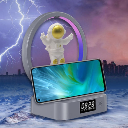 Y-558 Magnetic Levitation Astronaut TWS Bluetooth Speaker With RGB Light,Style: Golden Wireless Charging - Desktop Speaker by buy2fix | Online Shopping UK | buy2fix