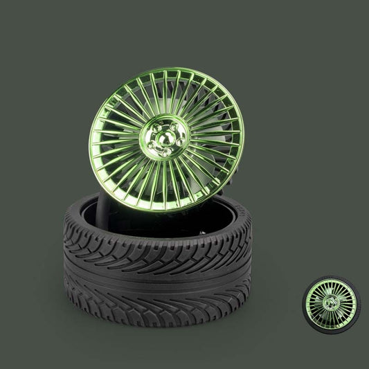 KD195 Electroplating Modification Small Fan Retro Wheel Fan(Green) - Consumer Electronics by buy2fix | Online Shopping UK | buy2fix